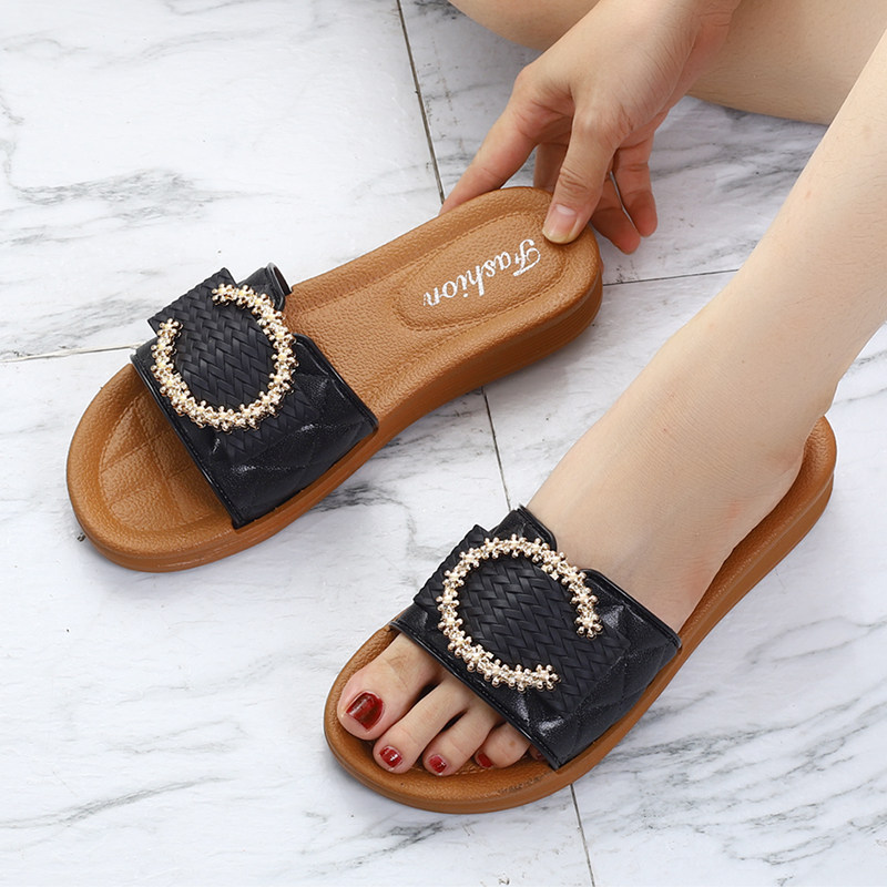 拖鞋女夏季外穿新款超火小香风一字拖平底软底防滑时尚沙滩凉拖女,女鞋,一字拖,淘宝优惠券,粉丝福利购,淘宝优惠卷