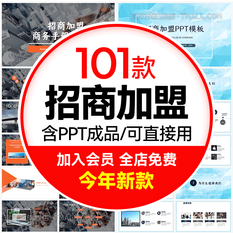 招商加盟PPT格式可编辑