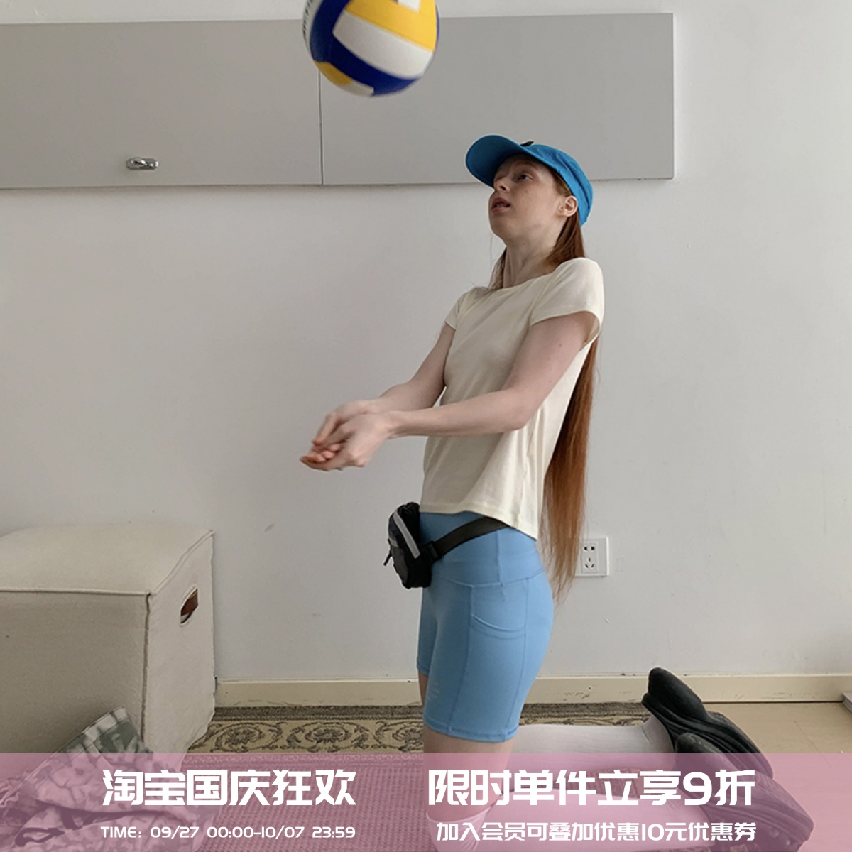 square houlest吸湿高弹修身骑行健身运动瑜伽鲨鱼裤短裤三分裤女