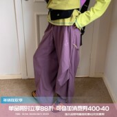 休闲运动宽松速干长裤 square houlest户外冲锋防水褶皱伞兵工装 女