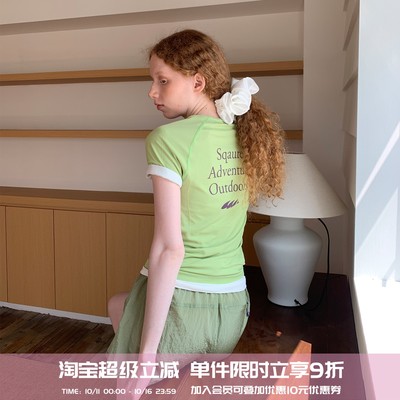 户外休闲百搭印花显瘦T恤