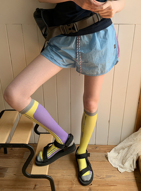 square houlest户外运动徒步登山宽松轻薄透气防走光松紧腰短裤女