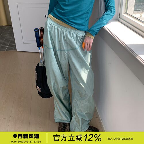 square houlest户外百搭山系徒步登山伞兵库宽松显瘦休闲长裤女