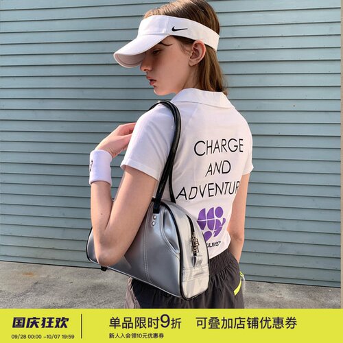 运动风网球polo短袖T恤女