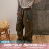 加绒加厚宽松伞兵裤 square houlest户外登山徒步运动防水冲锋裤 女