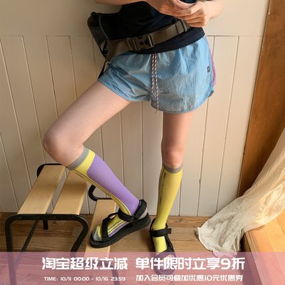 square houlest户外运动徒步登山宽松轻薄透气防走光松紧腰短裤女
