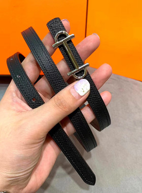 H扣epsom真皮细皮带牛皮腰带腰封