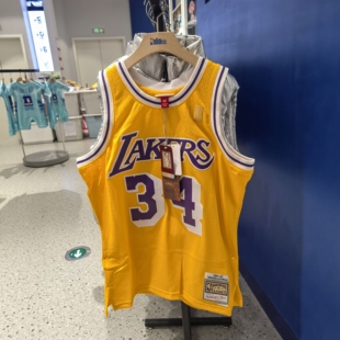 Mitchell Ness NBA 96-97赛季 湖人队奥尼尔34号 球迷版 篮球背心