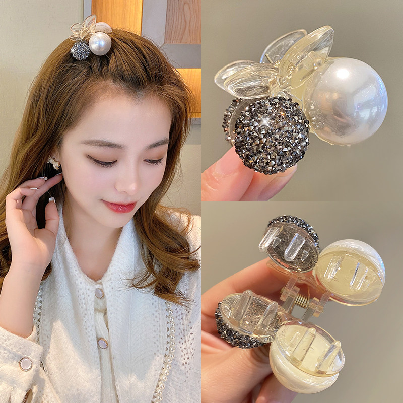 珍珠水钻高马尾小抓夹樱桃发夹刘海夹前额女侧边碎发头饰夹子发卡,饰品/流行首饰/时尚饰品新,发饰,淘宝优惠券,粉丝福利购,淘宝优惠卷