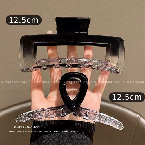 渐变色抓夹，高级感大牌风