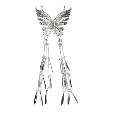 新中式蝴蝶流苏抓夹民族风