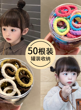 儿童皮筋扎头发不伤发扎小啾啾拇指发圈女头饰婴儿女童宝宝头发绳