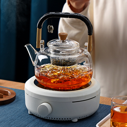 家用泡茶壶煮茶器蒸茶炉耐热玻璃电陶炉茶具套装茶水分离烧水单壶