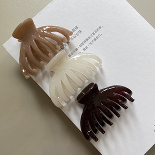头饰发抓 高级感菊花抓夹发夹温柔轻奢盘发女后脑勺鲨鱼夹发饰新款