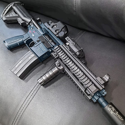 司骏HK416D新批次2.5金属鱼骨护木电动连发玩具枪hk4I6成人发射器