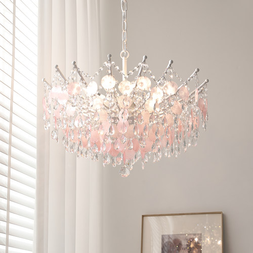 法式轻奢水晶灯温馨浪漫卧室灯具