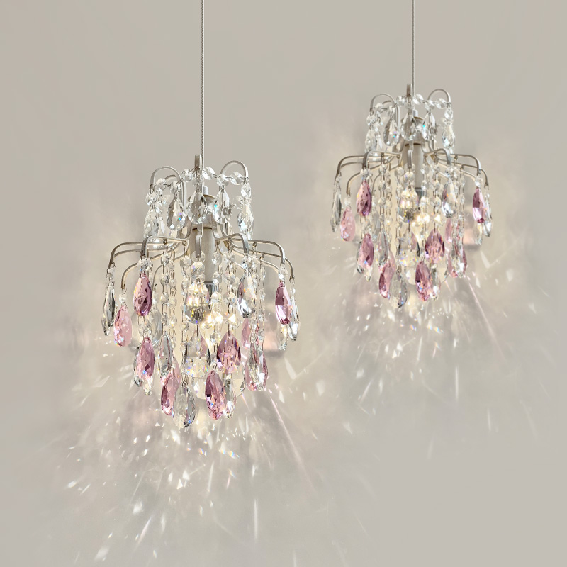 法式轻奢浪漫卧室床头单头小吊灯