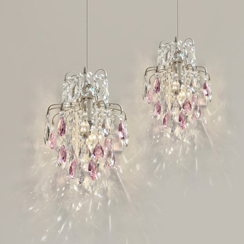 法式轻奢浪漫卧室床头单头小吊灯