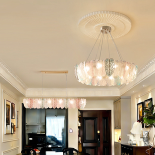 法式轻奢餐厅吊灯中古风客厅主灯2025新款高级感全屋套餐灯具