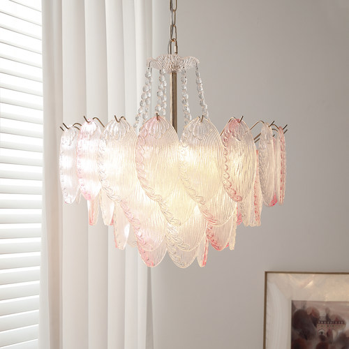 法式奶油风客厅灯卧室轻奢水晶灯