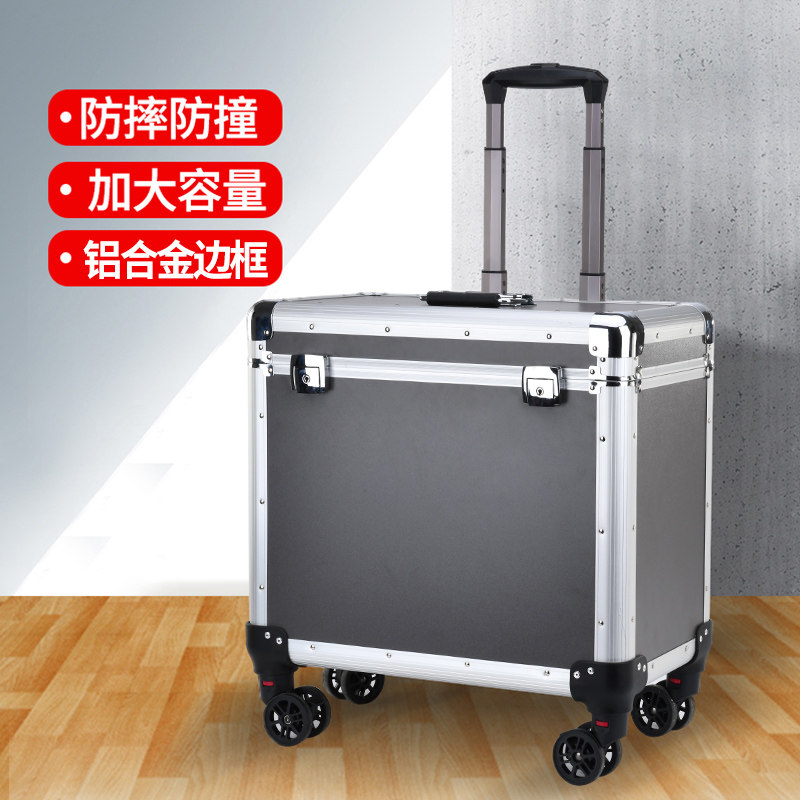 拉杆工具箱包万向轮加宽铝合金