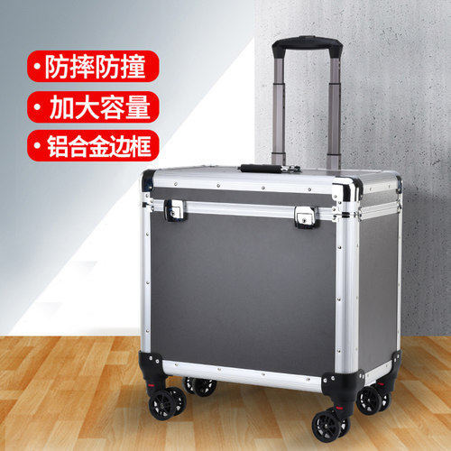 拉杆工具箱包万向轮加宽铝合金