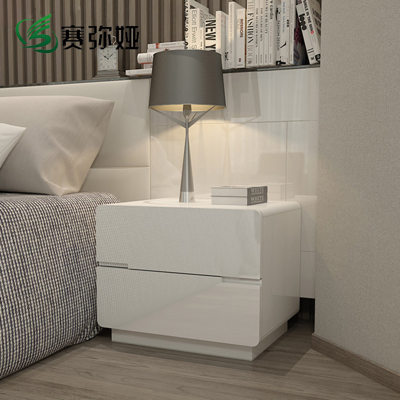 赛弥娅烤漆床头柜小户型卧室经济型置物柜储物柜收纳斗柜简约现代,住宅家具,床头柜,淘宝优惠券,粉丝福利购,淘宝优惠卷