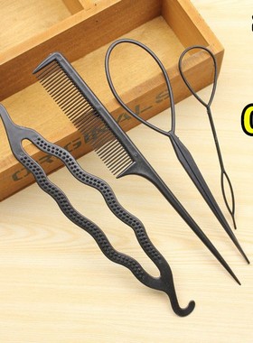 AB401拉发针儿童小号盘发器丸子头懒人穿发针编发器儿童盘发器