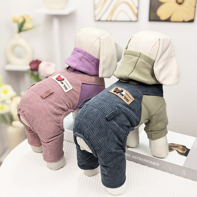 狗狗衣服秋冬装新款棉衣泰迪宠物服装冬季卫衣布灯芯绒拉环四腿衣,宠物/宠物食品及用品,狗宠物服装/雨衣,淘宝优惠券,粉丝福利购,淘宝优惠卷