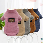 狗狗冬季 宠物衣服博美泰迪比熊两脚棉衣猫咪幼犬小狗灯芯绒加绒袄