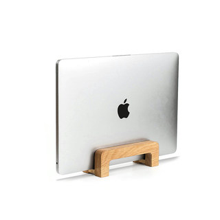 实木笔记本支架竖立式收纳桌面上平板电脑木制质放置macbook支撑