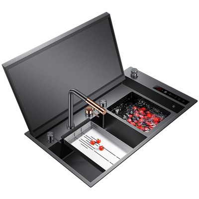 阿萨斯智能果蔬净化式水槽隐藏式