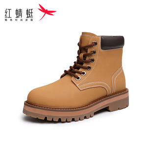 REDDRAGONFLY/红蜻蜓英伦登山厚底短靴户外工装马丁靴女WTC42191