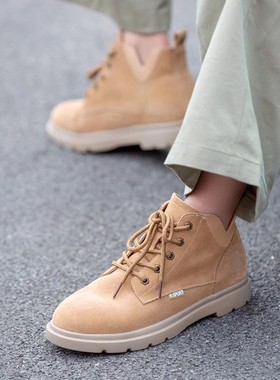 REDDRAGONFLY/红蜻蜓英伦时尚休闲舒适透气软厚底马丁靴女C00531