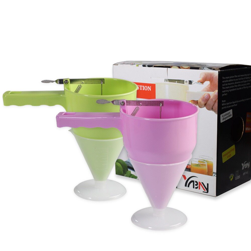 塑料漏斗带架子章鱼小丸子制作工具鱼丸漏斗锥形漏斗鸡蛋汉堡面漏