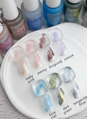 日本Annuum安纽美甲绸缎珠光晕染液Lucent Pearl Ink速干晕染胶