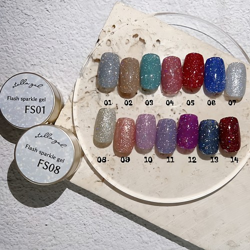 ANNUUM闪烁碎钻爆闪金色甲油胶