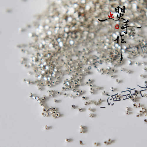 吉象小象胸针用S925银短管水复手绳银短管配件小花隔片樱花桃花