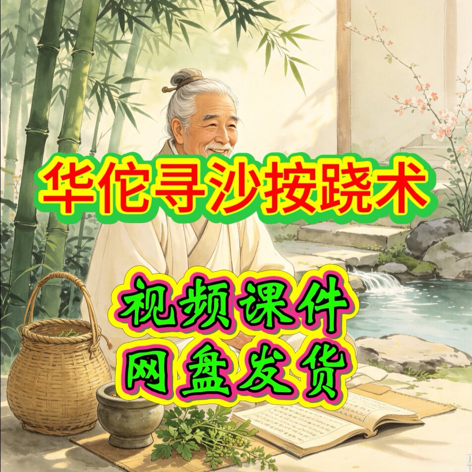 华佗寻沙按跷术视频课程中医视频教程中医养生自己调他人调自学课