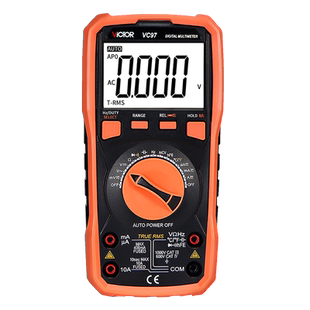 胜利数字万用表高精度VC97数显家用电工万用表自动量程测温度频率