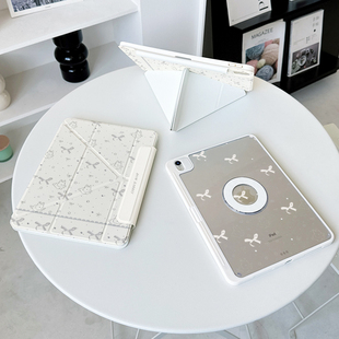 【3+Y折磁吸拆分】简约兔子适用ipadair7保护套12第11代oppo5卡通vivo4带笔槽华为matepad12.2壳小米平板8pro