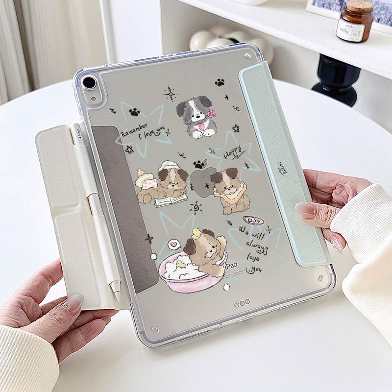 【3+y折x无笔槽】可拆分夏季小狗适用ipadair7保护套2025第11代小米平板6pro11华为matepad11.5s透明12.2壳12