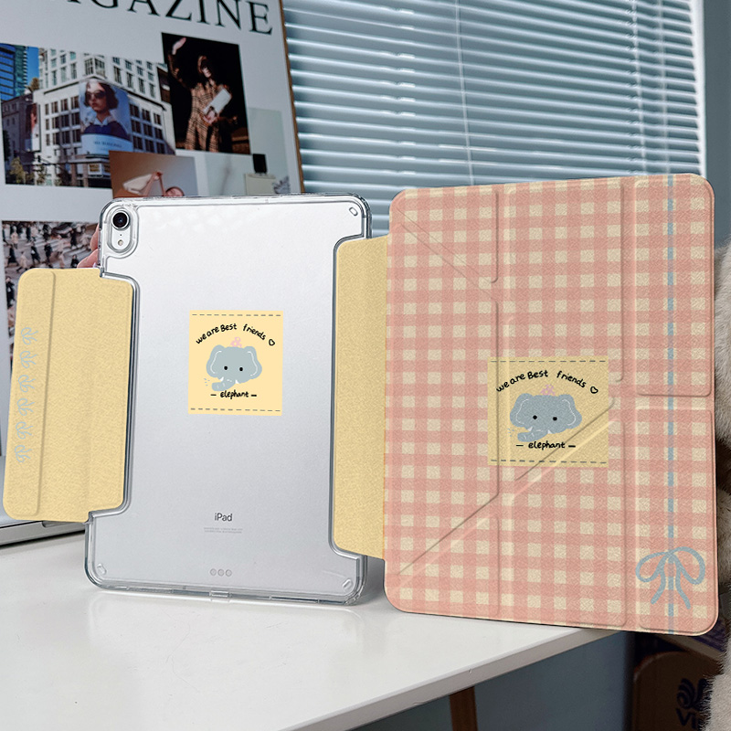 【3+y折x带笔槽】大象兼容笔套2024pro11适用苹果平板ipadair6保护套12华为matepad11.5s华为5mini搭扣壳小米