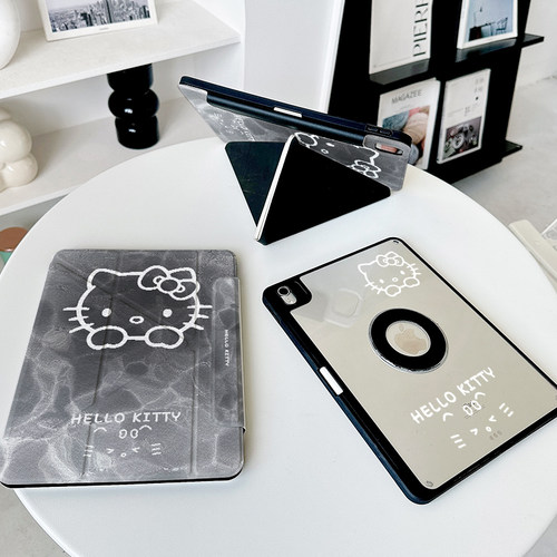 【3+Y折磁吸拆分】猫咪适用ipadair8保护套13第11代oppo6带笔槽12.2华为matepad11.5s壳小米平板9pro少女vivo
