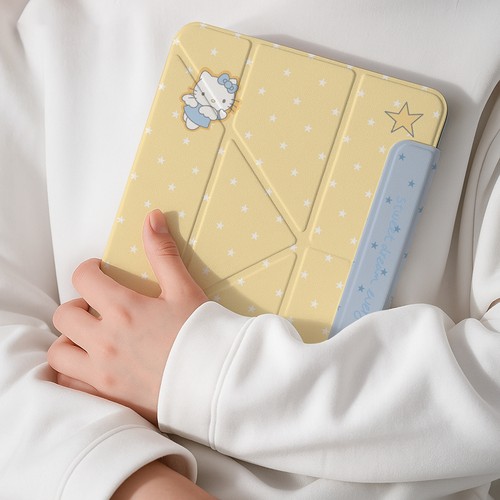 【3+y折磁吸可拆分】少女心kt猫苹果带笔槽ipadair7保护套pro11适用2华为matepad12.2透明13小米平板7spro壳6