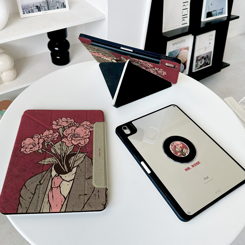 【3+y折x磁吸拆分】复古ipadair7保护套第11代pro适用小米平板6华为matepad11.5s苹果vivo5壳iqoo2带笔槽13.2