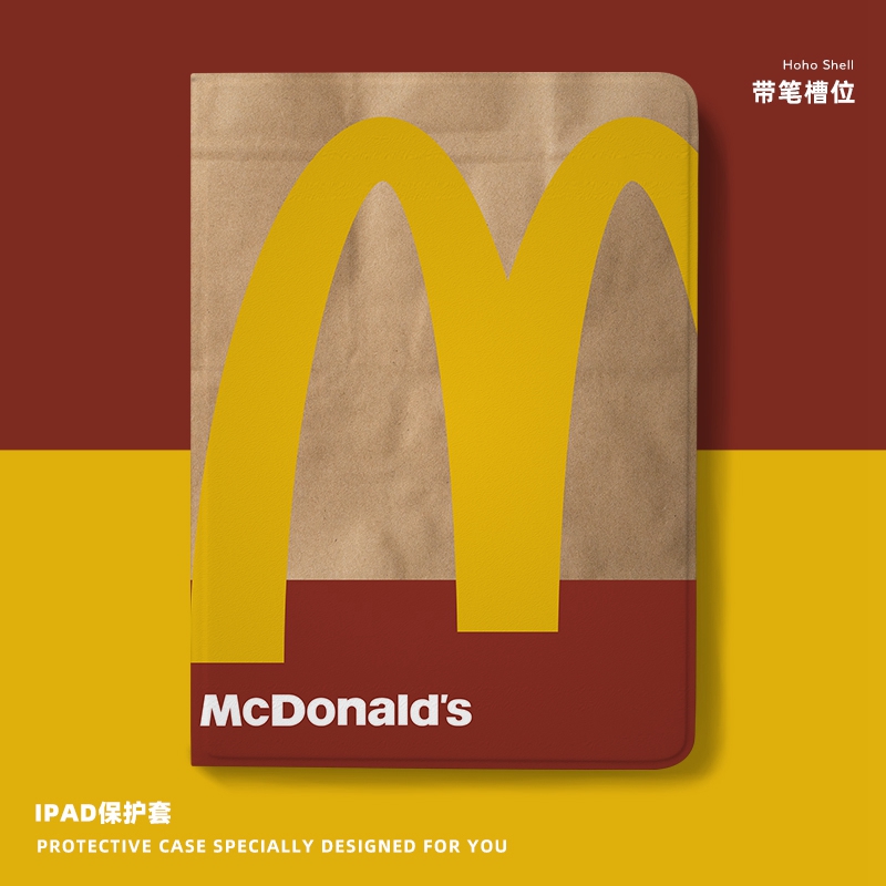 字母牛皮纸保护套书本式带笔槽