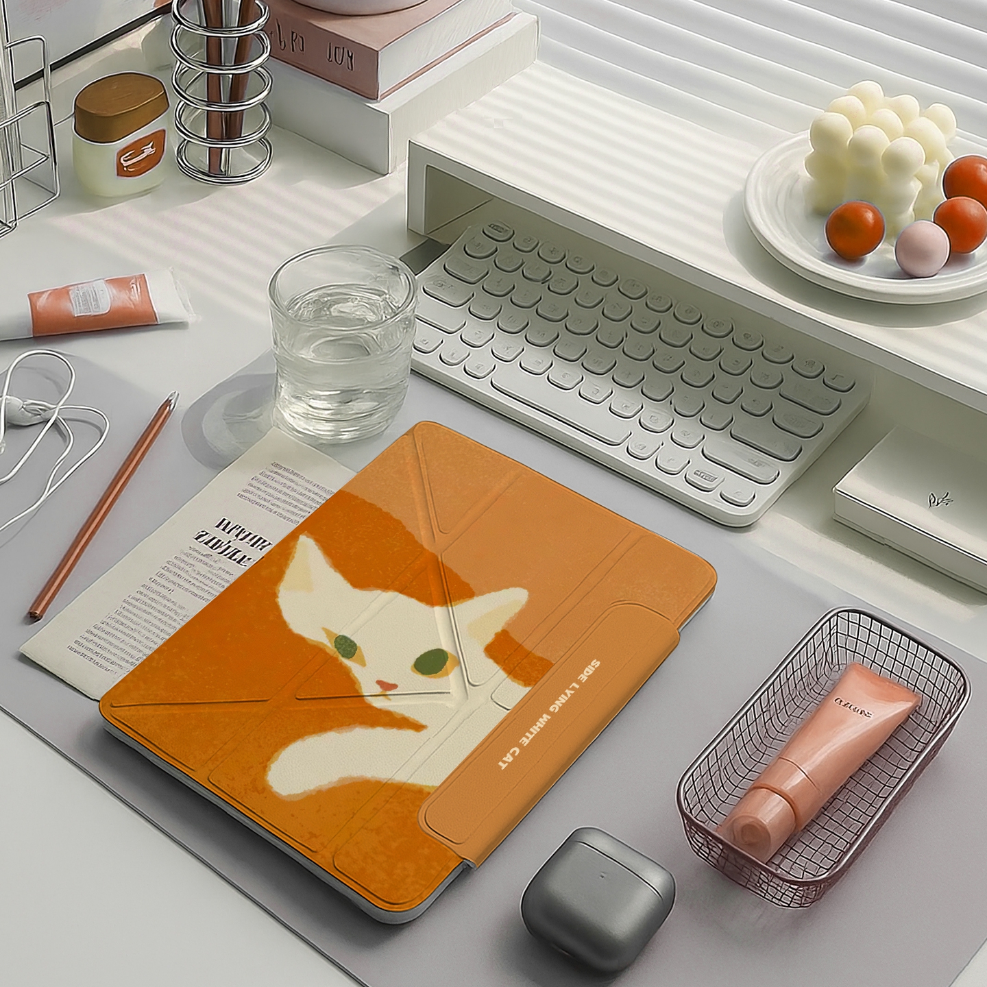 【3+y折磁吸拆分】猫适用苹果ipadair7保护套2025第11代华为matepad11.5小米平板6pro防弯se带笔槽壳vivo透明