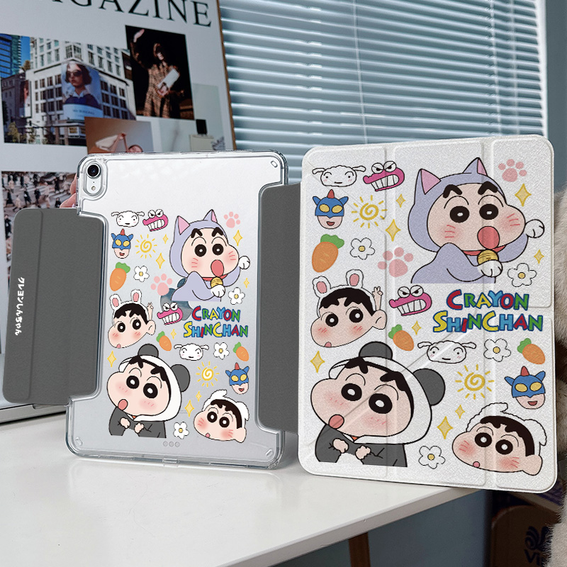 【3+Y折搭扣x带笔槽】适用苹果ipadair7保护套2025华为matepad12.2小新13小米平板7透明pro12第11代10壳11.5s