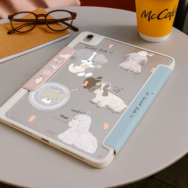 【3+Y折搭扣带笔槽】2025新款ipadair7保护套适用华为matepad11小米8pro11.2亚克力iqoo2透明第11代6壳vivo狗